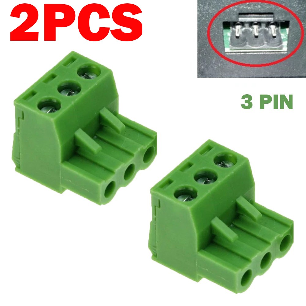 2PCS 3-Pin Power Plug Fits Fo AUDIOCONTROL Epicenter Line Driver Matrix