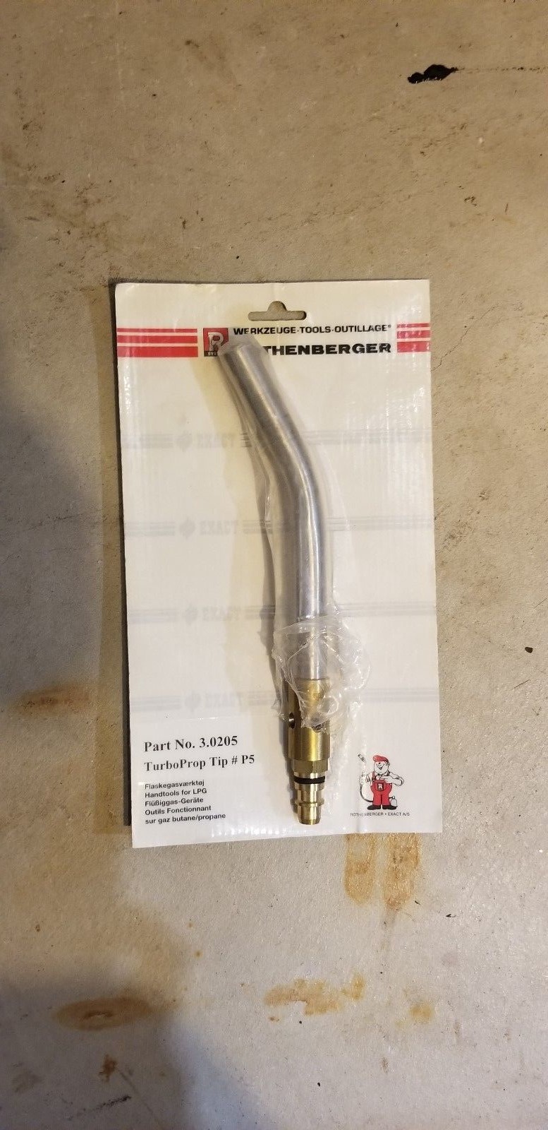 Rothenberger Turbo Prop P5 Torch Tip Part #: 3.0205