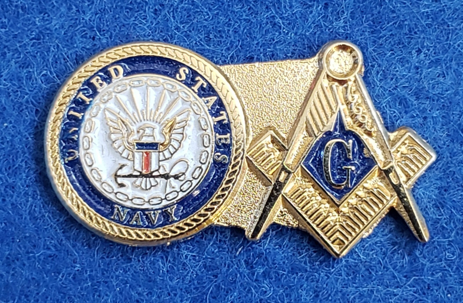 United States Navy Masonic Lapel Pin -  USN /Mason / Military
