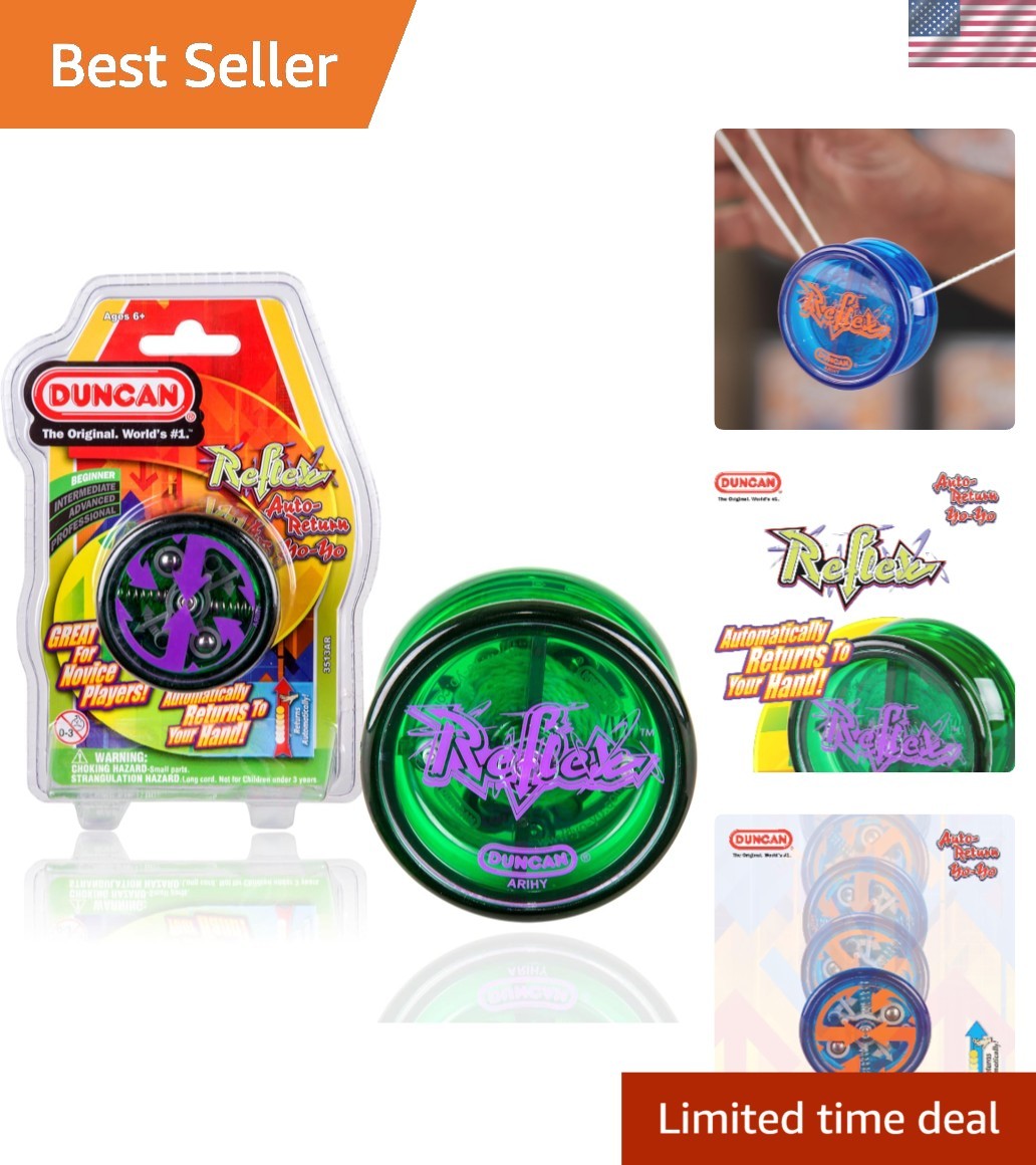 Durable Reflex Beginner Yo-Yo - Green Automatic Return for Easy Learning