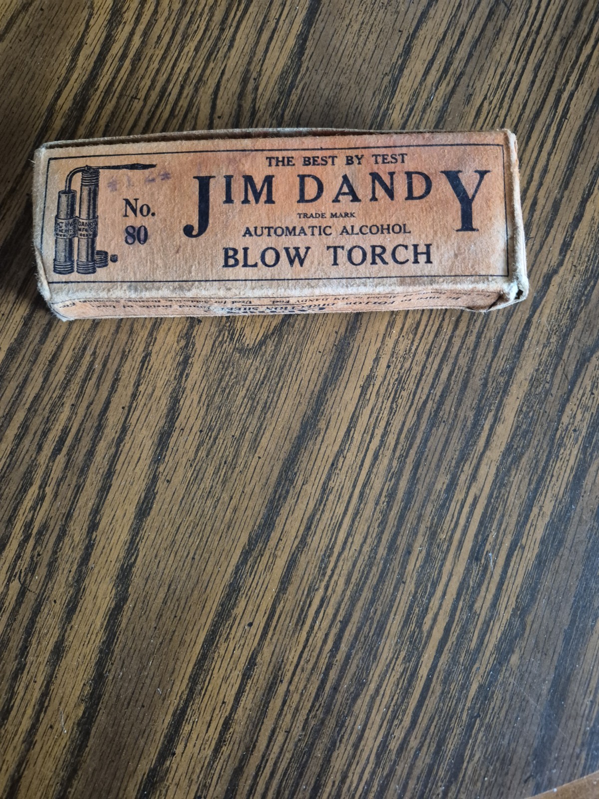 Vintage Jim Dandy automtic alcohol blow torch No. 80- preowned