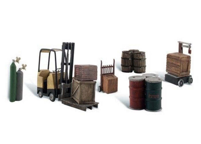 NEW Woodland N Scale Loading Dock Details Train Figures A2208