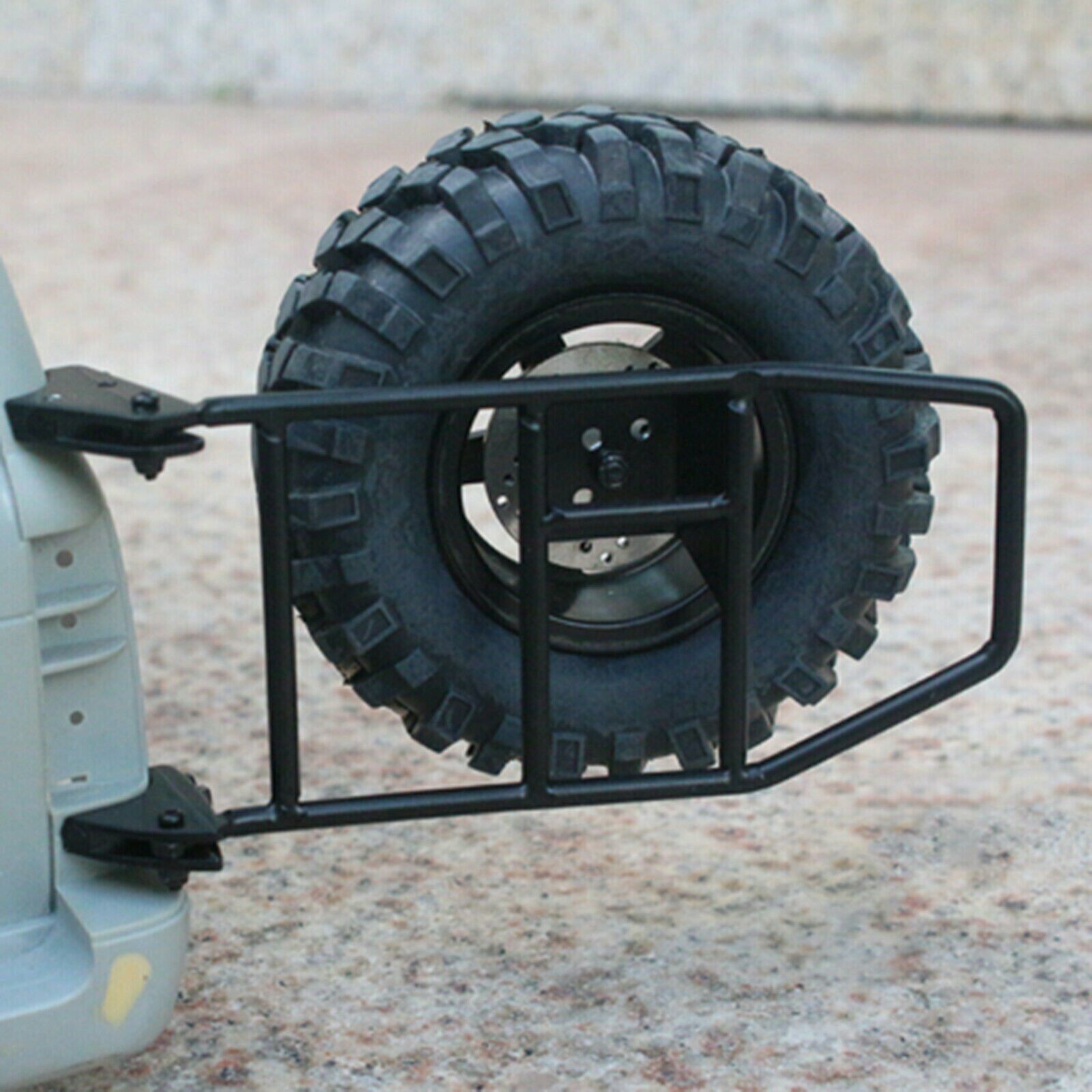 For 1:10 Land Cruiser LC80 RC Crawler Parts Spare Tire Seat Rear Mount Bracket