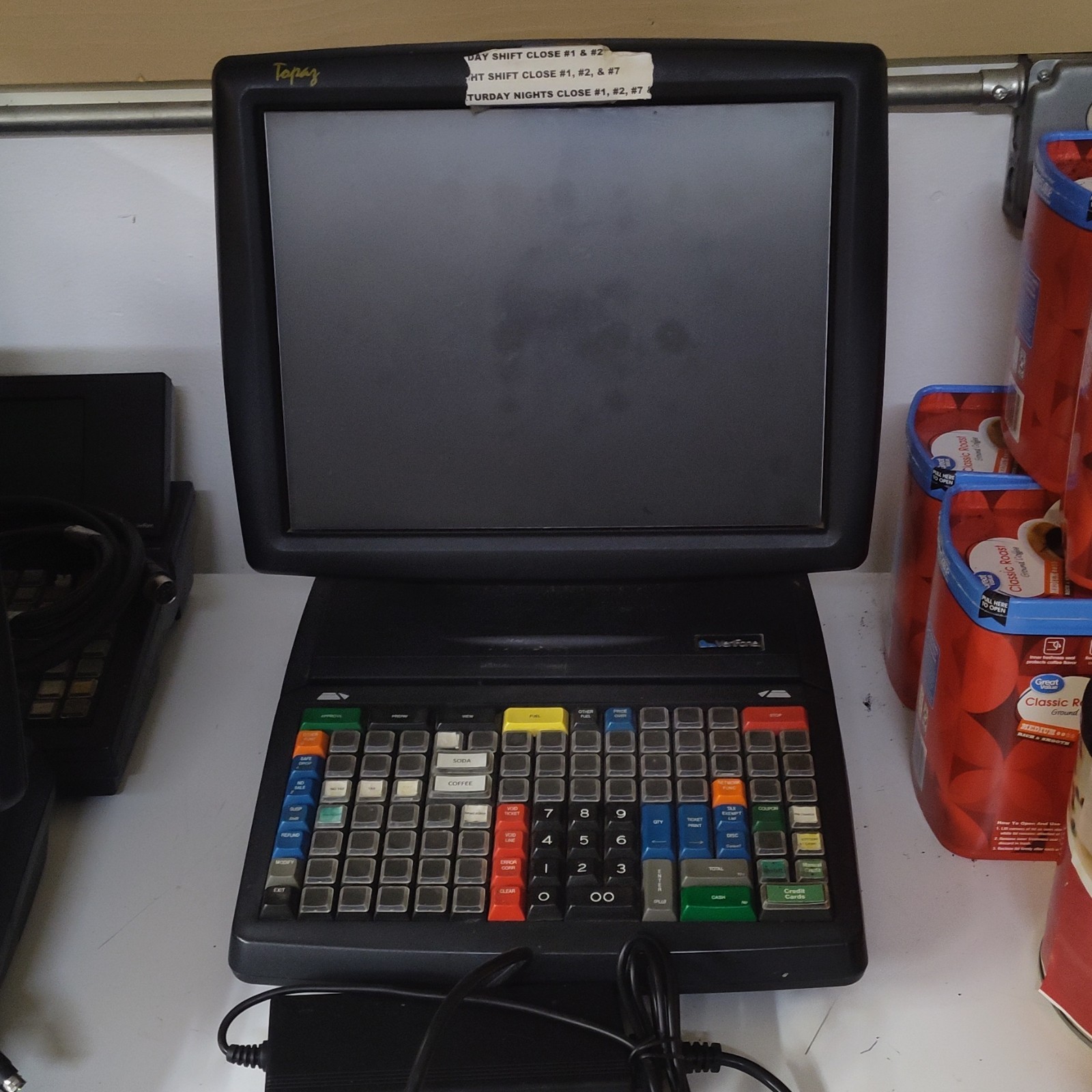 VeriFone Topaz POS System for Retail with Monitor, Keyboard, All-in-One Terminal
