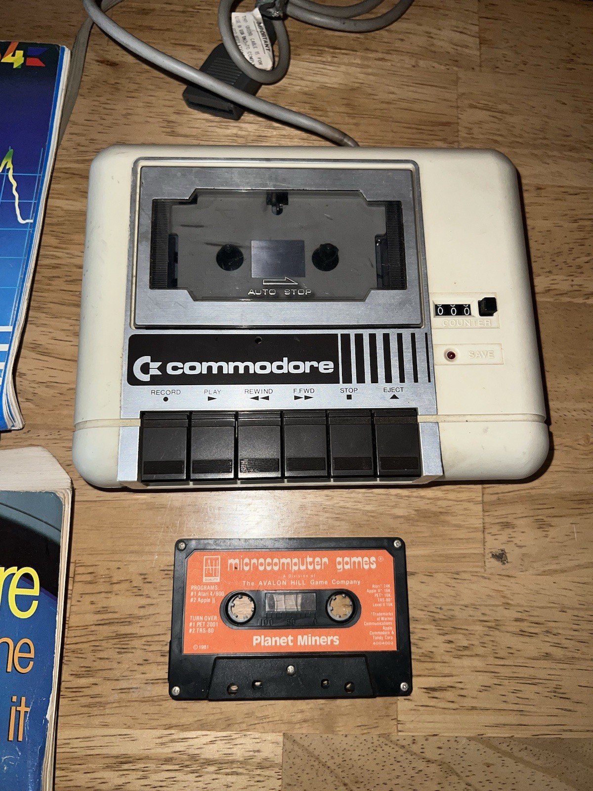 Commodore 64 Home Computer, 1541 Disk Drive, C2N Cassette W/ Planet Miners Game
