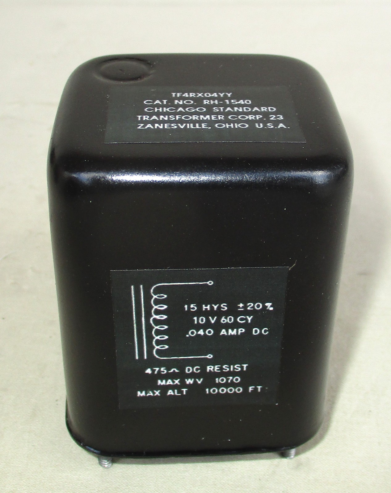 Chicago Standard RH-1540 15.7 HY 446 Ohm Filter Choke Transformer