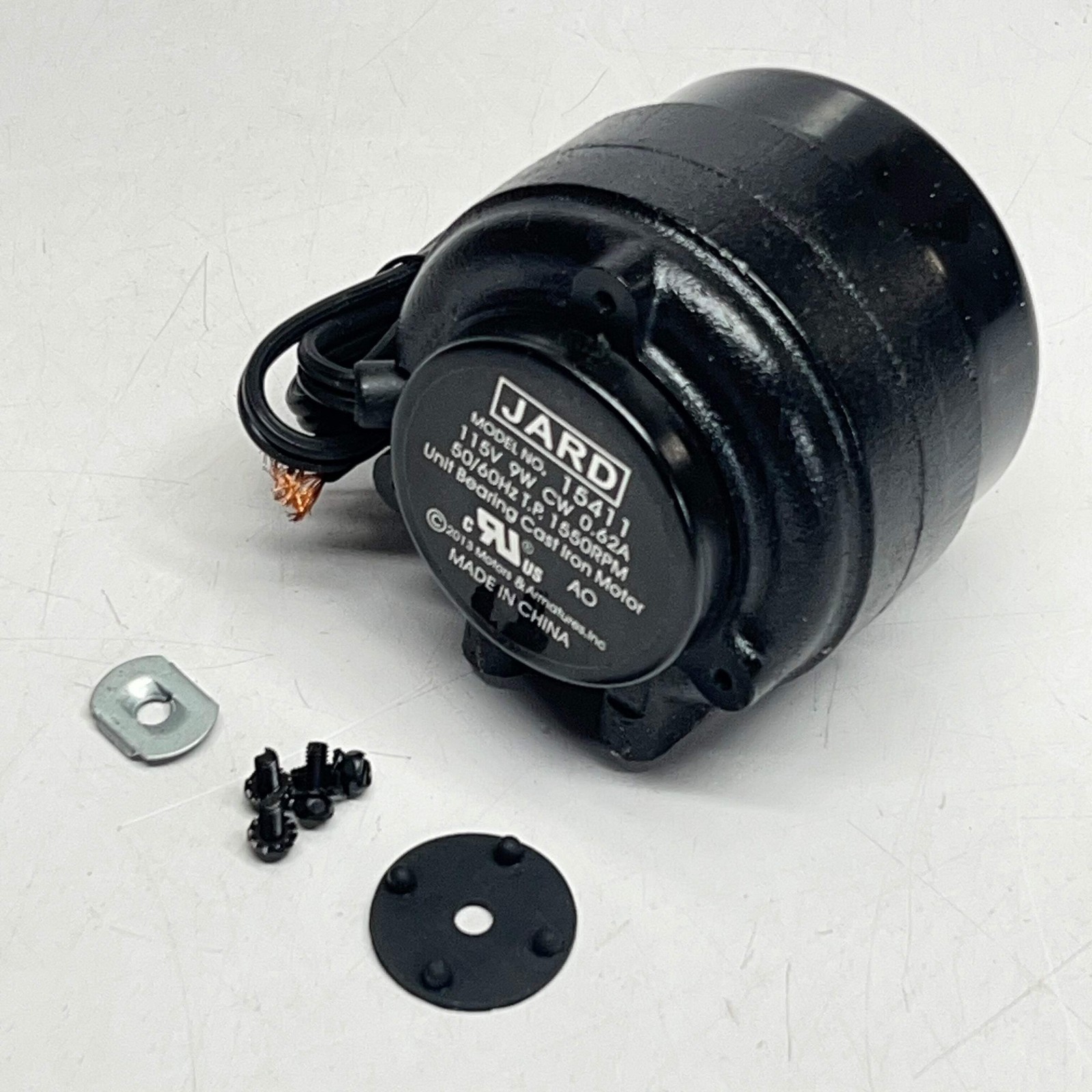 MARS Jard Unit Bearing Cast Iron Motor W/ Screws 9 Watt, 115 Volt Black 15411