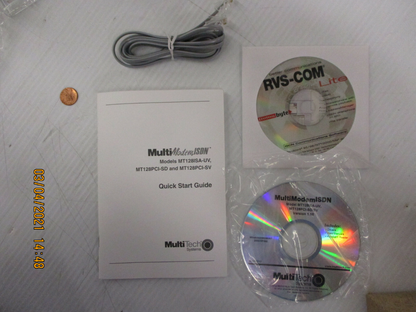 MultiTech MT128PCI-SD ISDN PCI Network Adapter. Brand New!