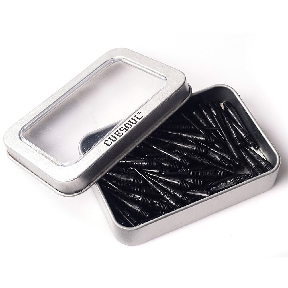 CUESOUL 100 PCS/Set Black Soft Tip Points For Soft Tip Darts-32mm
