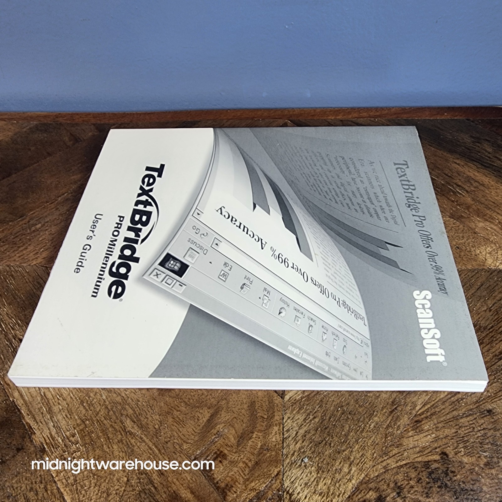 Scansoft TextBridge Pro Millennium OCR Software User Guide Manual Vintage 2000