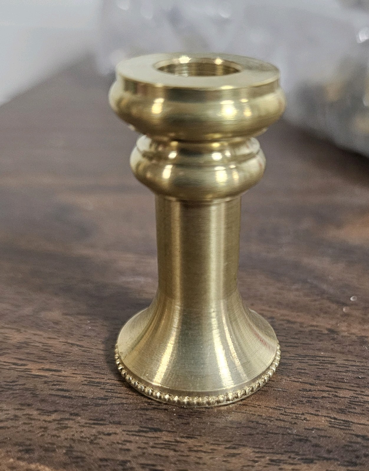 Turned Brass Neck Slip Through  1-3/4 Tall  Pack Of 10