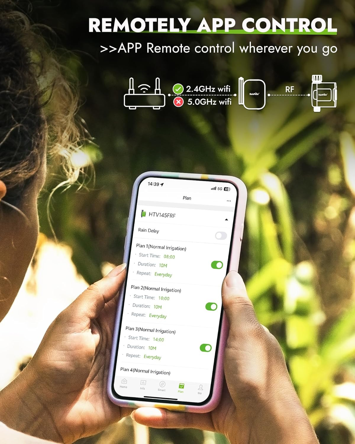 Smart Wifi Water Timer for Garden Hose with Rain Delay & Ethernet Support