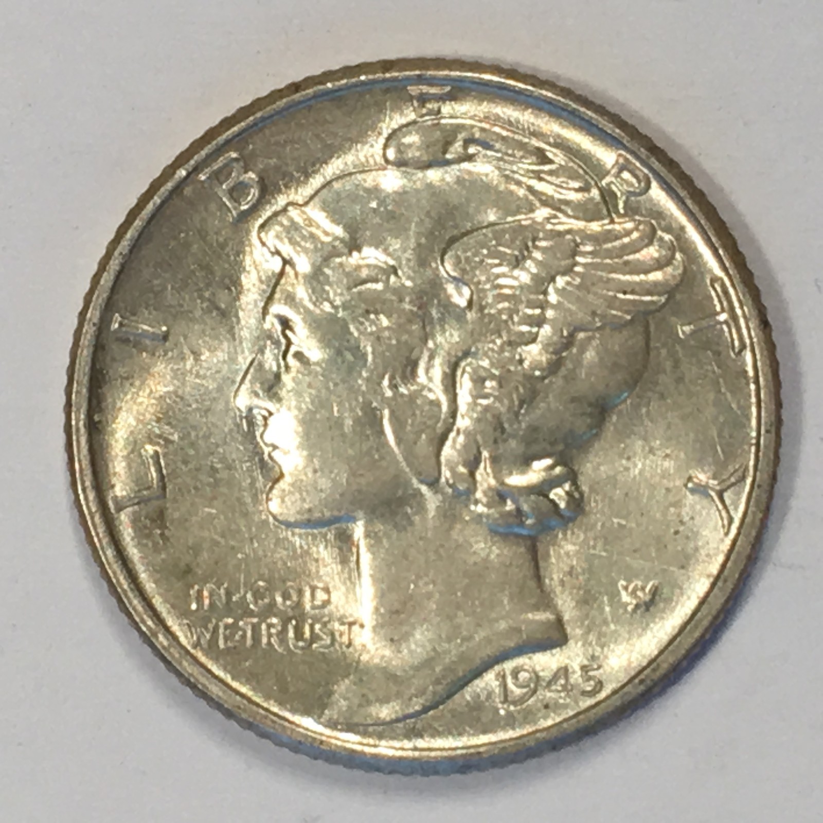 1945 Mercury Dime - Nice Uncirculated - High Quality Scans #G520