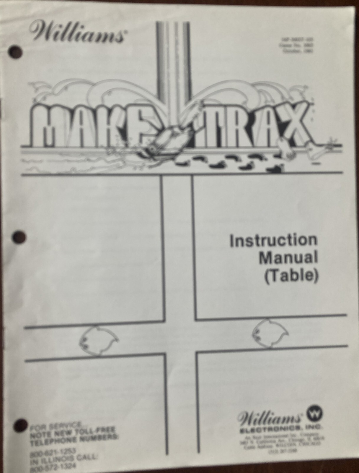 Make Trax Arcade Game Instruction Manual