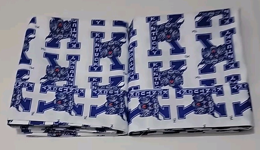 2 Kentucky Wild Cats Pillowcases.  19.5 X 28 Standard Cotton Blend Fabric