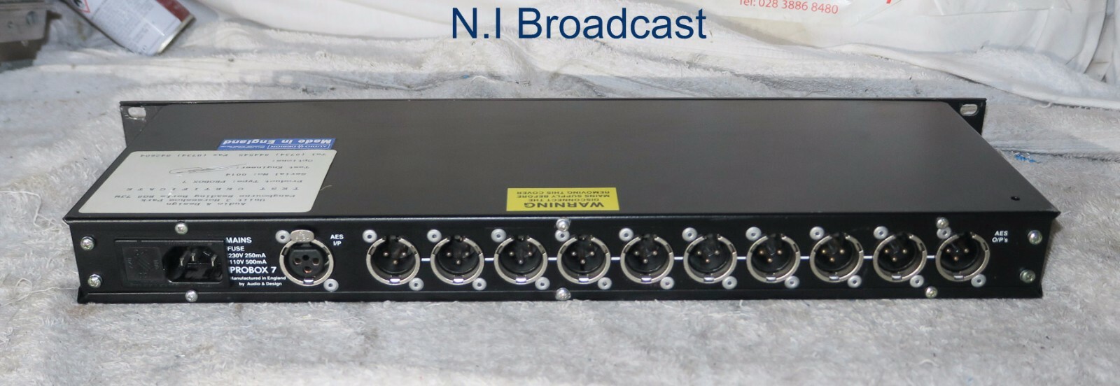 Audio design Probox 7 AES / EBU distribution unit (1in 10 out)
