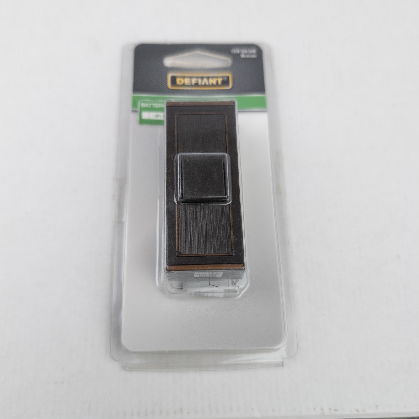 Defiant Wireless Battery Operated Doorbell Push Button Bronze 18000016
