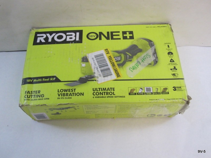 RYOBI ONE+ 18V Multi-Tool Kit PCL430K1 w/1.5 Ah Battery & Charger