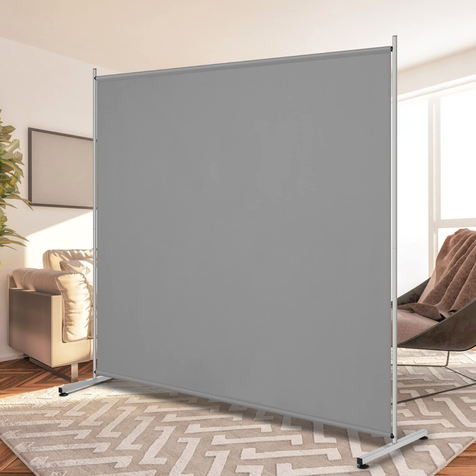 Single Large Panel Room Divider, Privacy Screen for Office, Partition Separat...