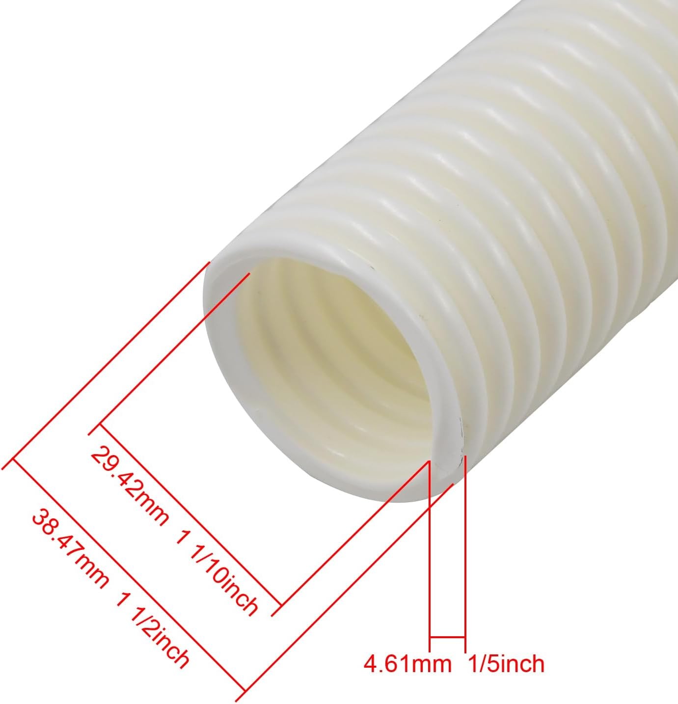 6-Ft Pool Cleaner Cuff-less Feed Hose 9-100-3102 for Polaris 360 - 3 Pack