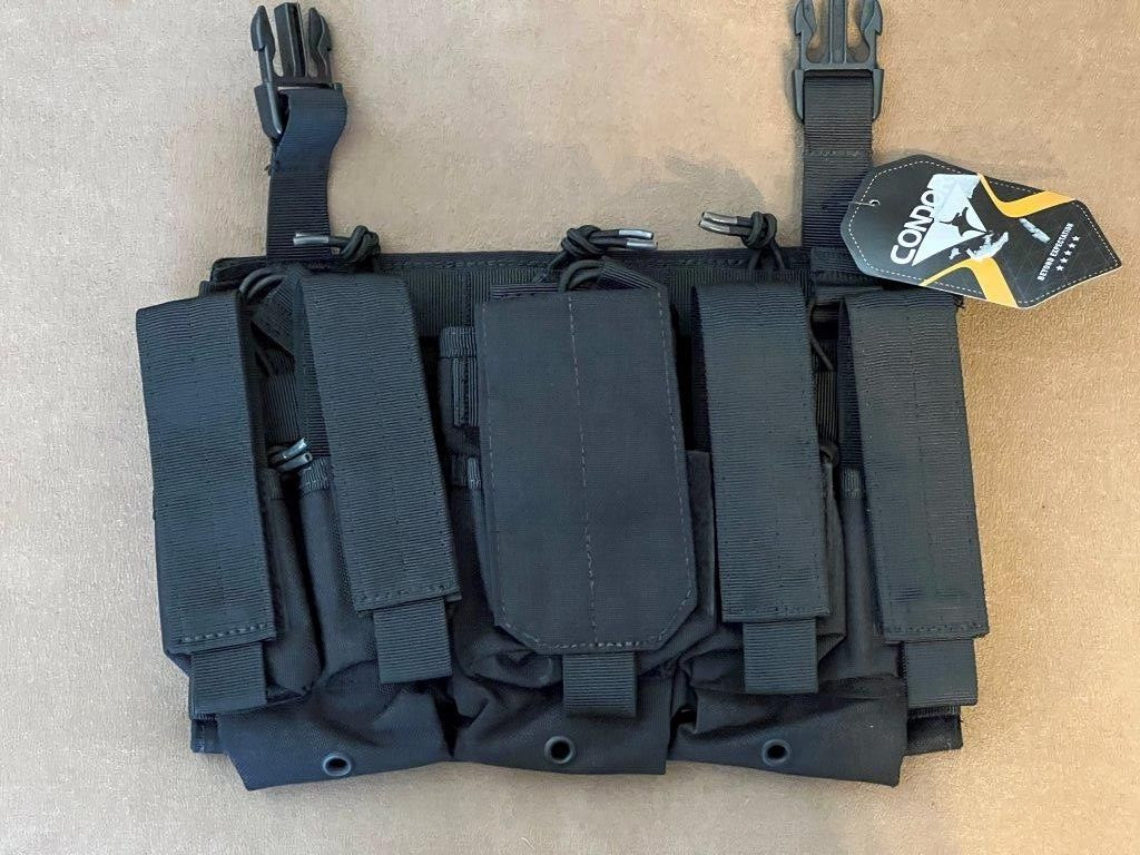 Condor 221141 VAS Plate Carrier 5.56/ Pistol Tactical Recon Magazine Pouch Black