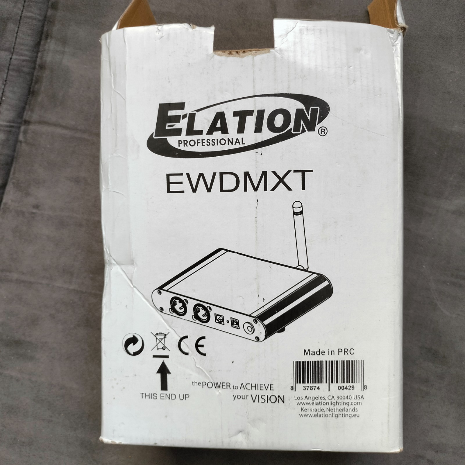 New open box Elation Professional EWDMXT 2.45 GHz DMX Receiver *Rare