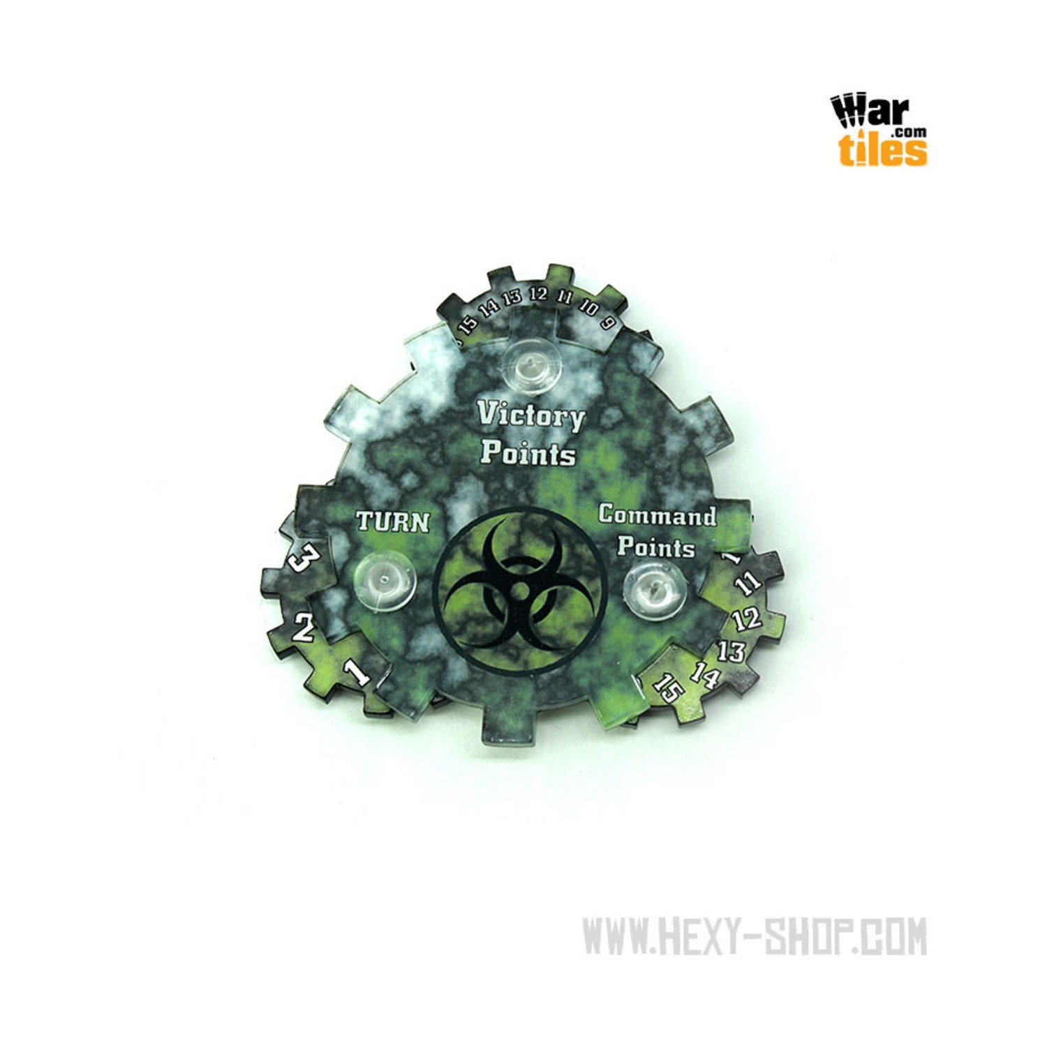 Hexy Shop War Tiles Universal Battle Tracker - Bio Hazard New