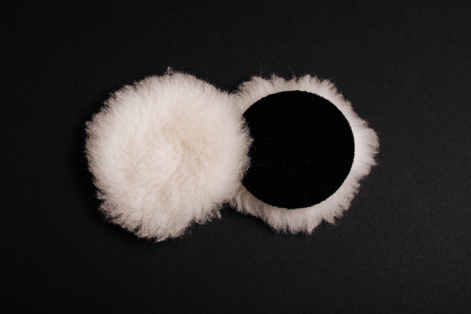 3" Flat Lambs Wool Buffing Pad - 12 pack