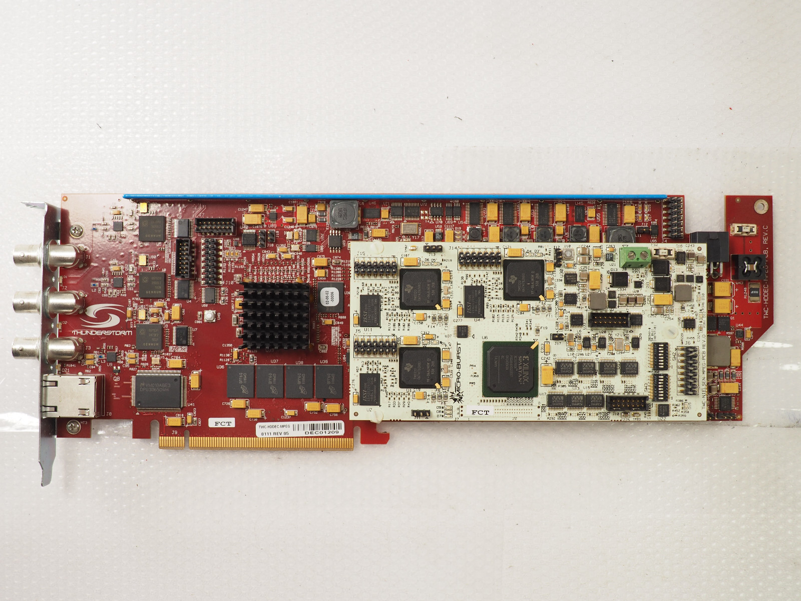THUNDERSTORM  TWC-HDDEC-MPEG-PCB 0111 w/ TWC-NIELSEN-MPEG-PCB Module