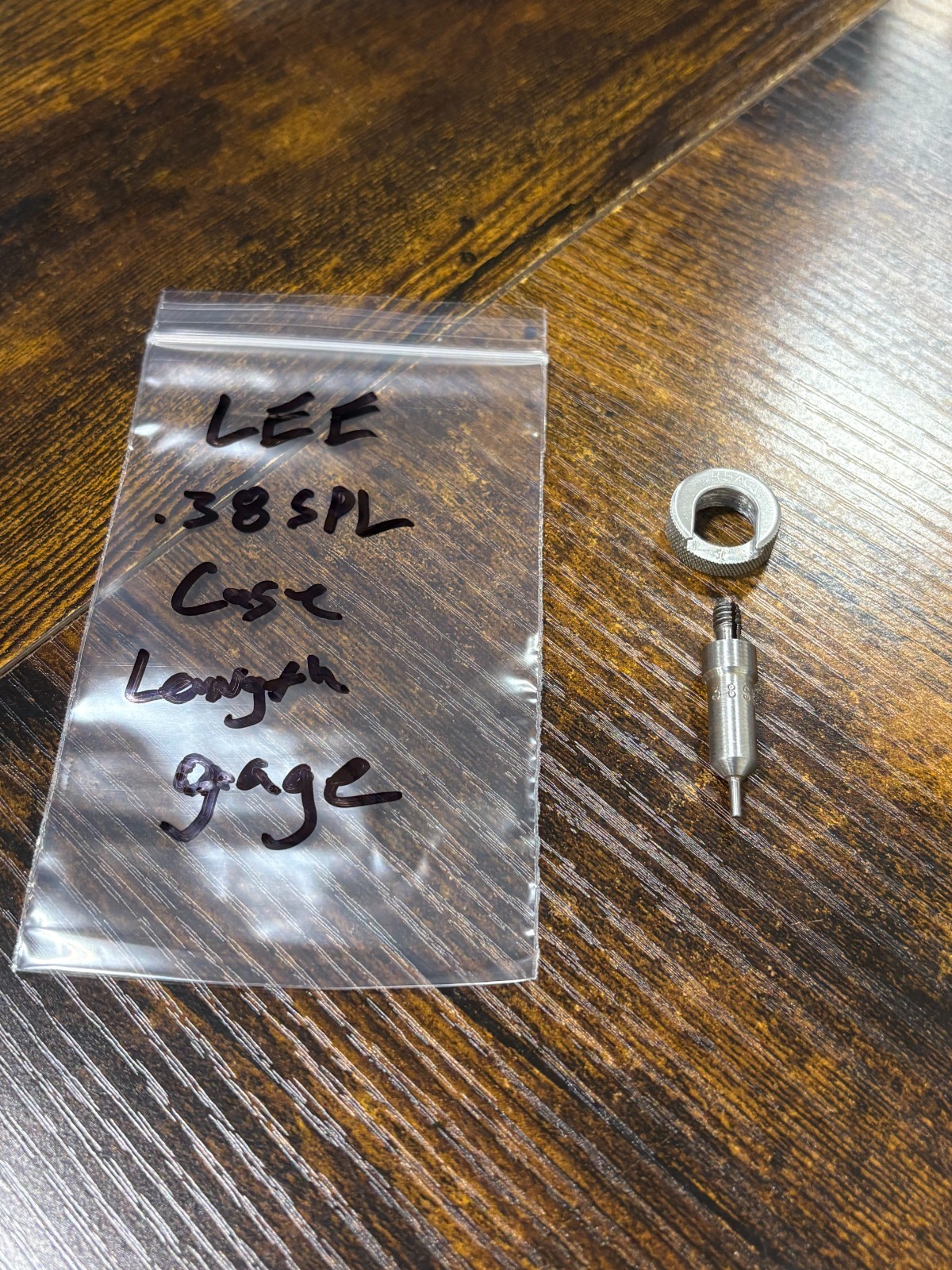 Lee case length gauge and shell holder for trimmer .38 SPL Used