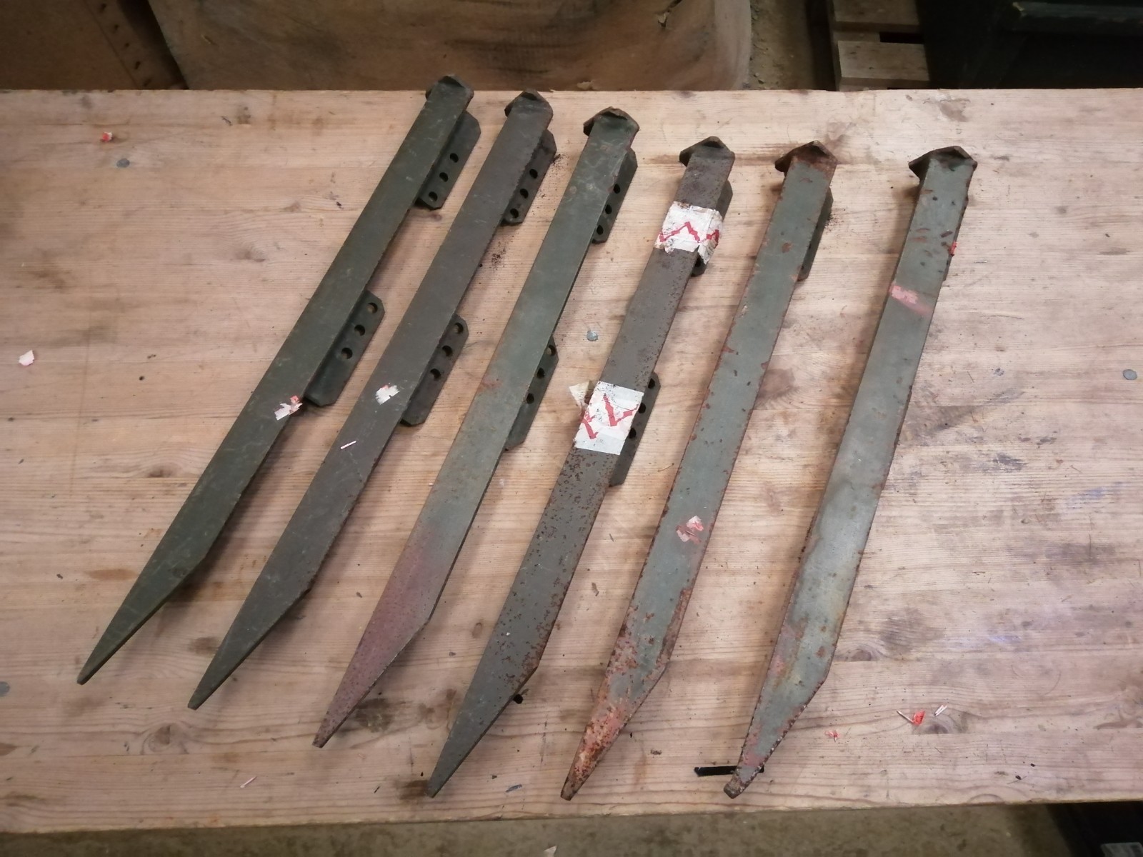 6x Job Lot British Army Clark Masts PU12 Telescopic Mast Pickets Pegs Heavy Duty