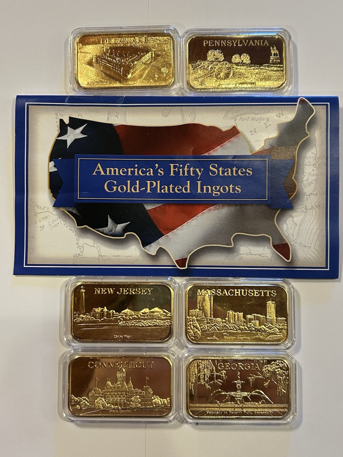 US States - Gold Plated (18kt) Ingots