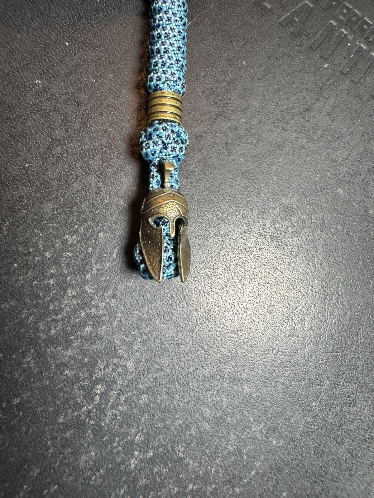 Warrior helmet blue knife Ohlight lanyard