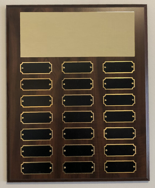 21 PLATE PERPETUAL PLAQUE - 12x15 INCHES - CUSTOMIZABLE