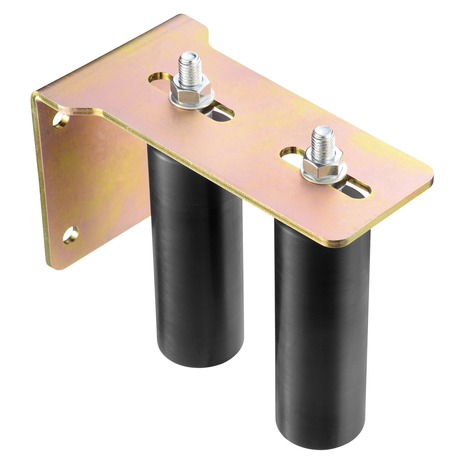 VEVOR Sliding Gate Guide Roller Kit 6in Solid Nylon Wheels Zinc-Plated L-Bracket