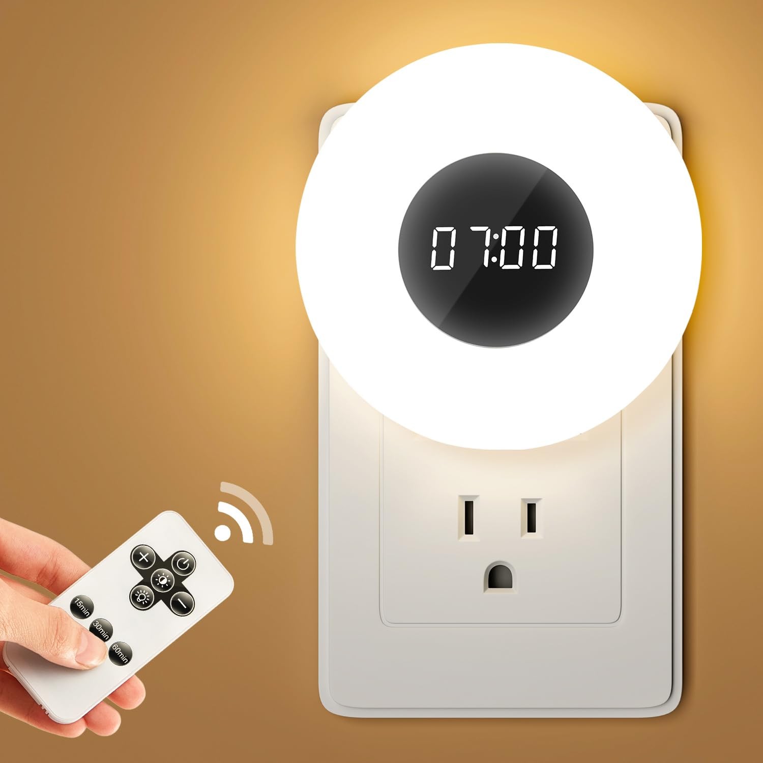 ã€2 Packã€' Bathroom Clock,10 Levels Dimmable+3 Light Colors+Remote Shower C...