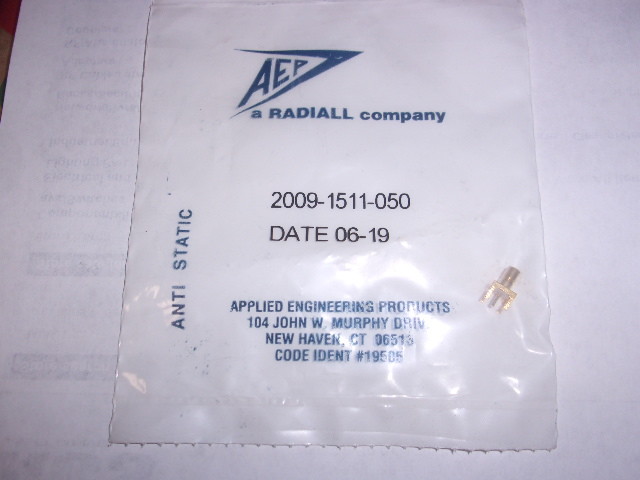 (2) Radiall 2009-1511-050 SMB JACK,  Straight Male, NEW 4 GHz