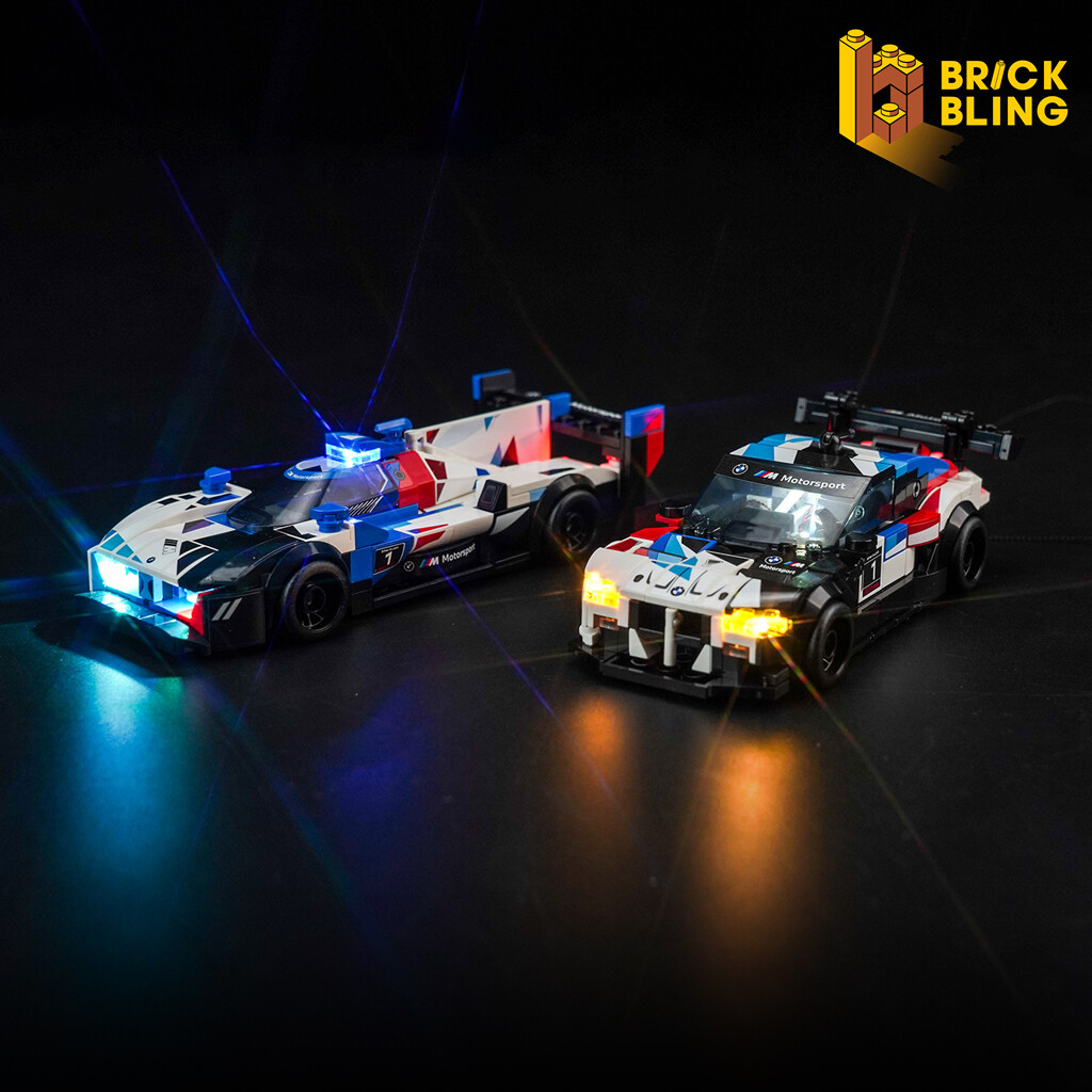 BrickBling LED Light Kit for LEGO BMW M4 GT3 & BMW M Hybrid V8 Race Cars 76922