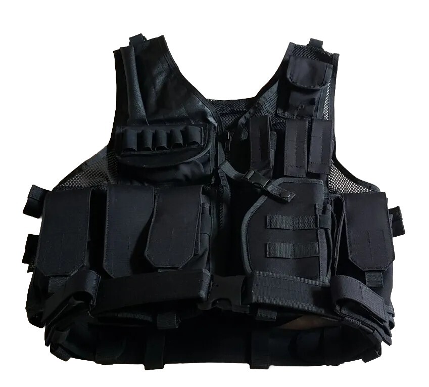 New Law Enforcement Assault Vest Police Military Prepper Paintball Cosplay