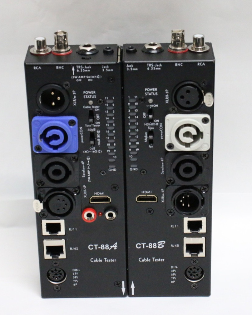 CT-88A Sender + CT-88B Receiver Audio Cable Tester RJ45