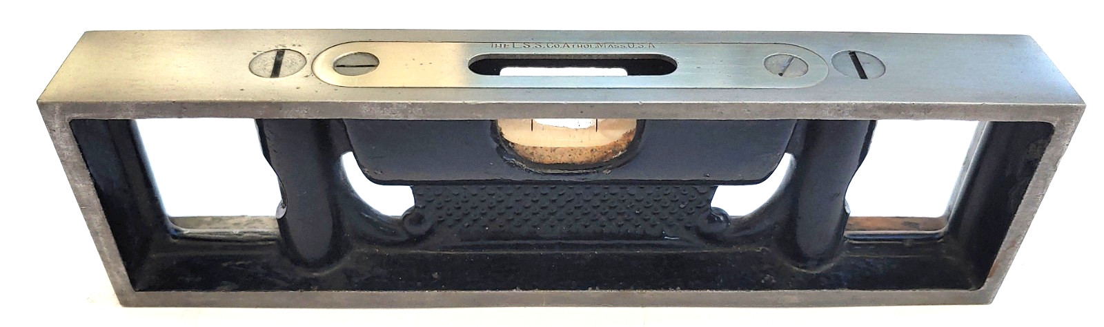 Starrett 6" Precision Bench Level 132-6 Cast Iron With 3 Vials Excellent USA