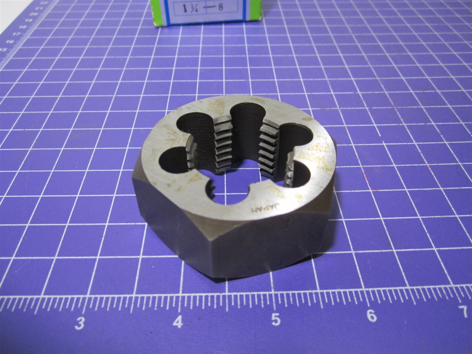 1-1/4-8 LH Hexagon Rethreading Die New