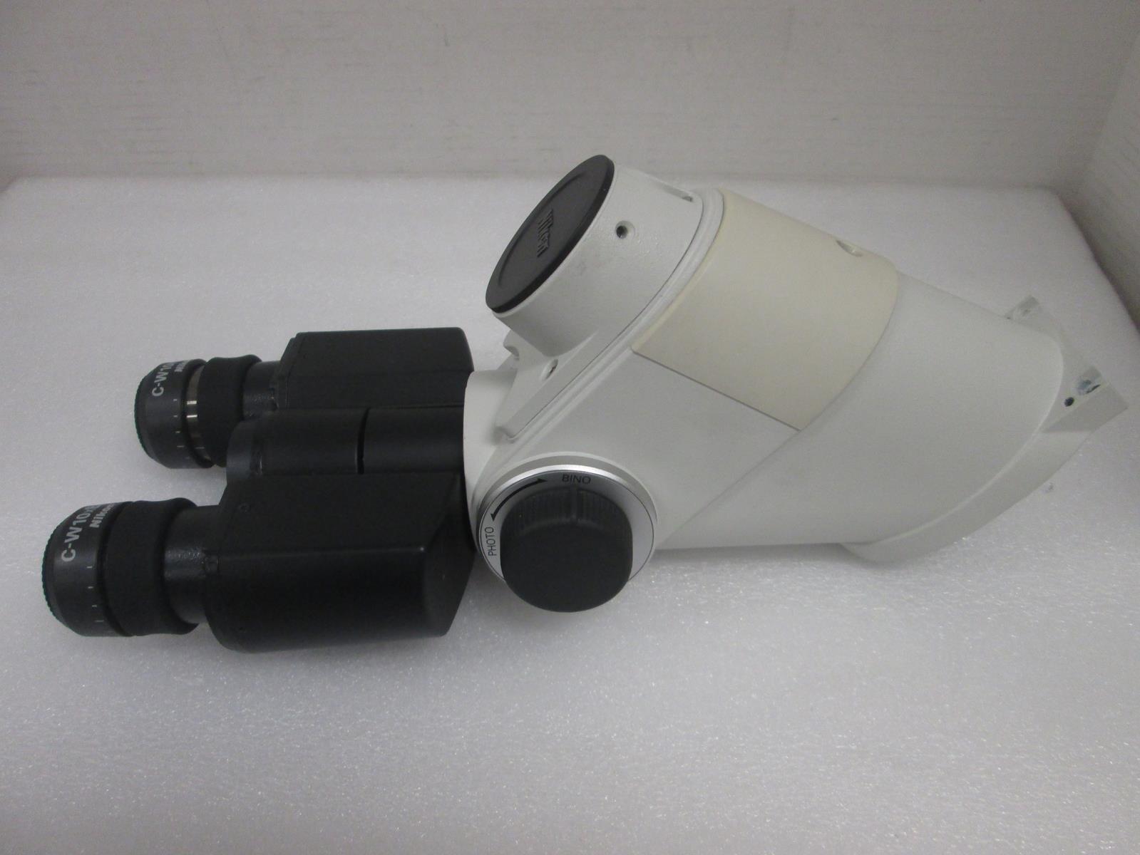 NIKON MICROSCOPE HEAD WITH 2X MMK30102 LENSES ASSY