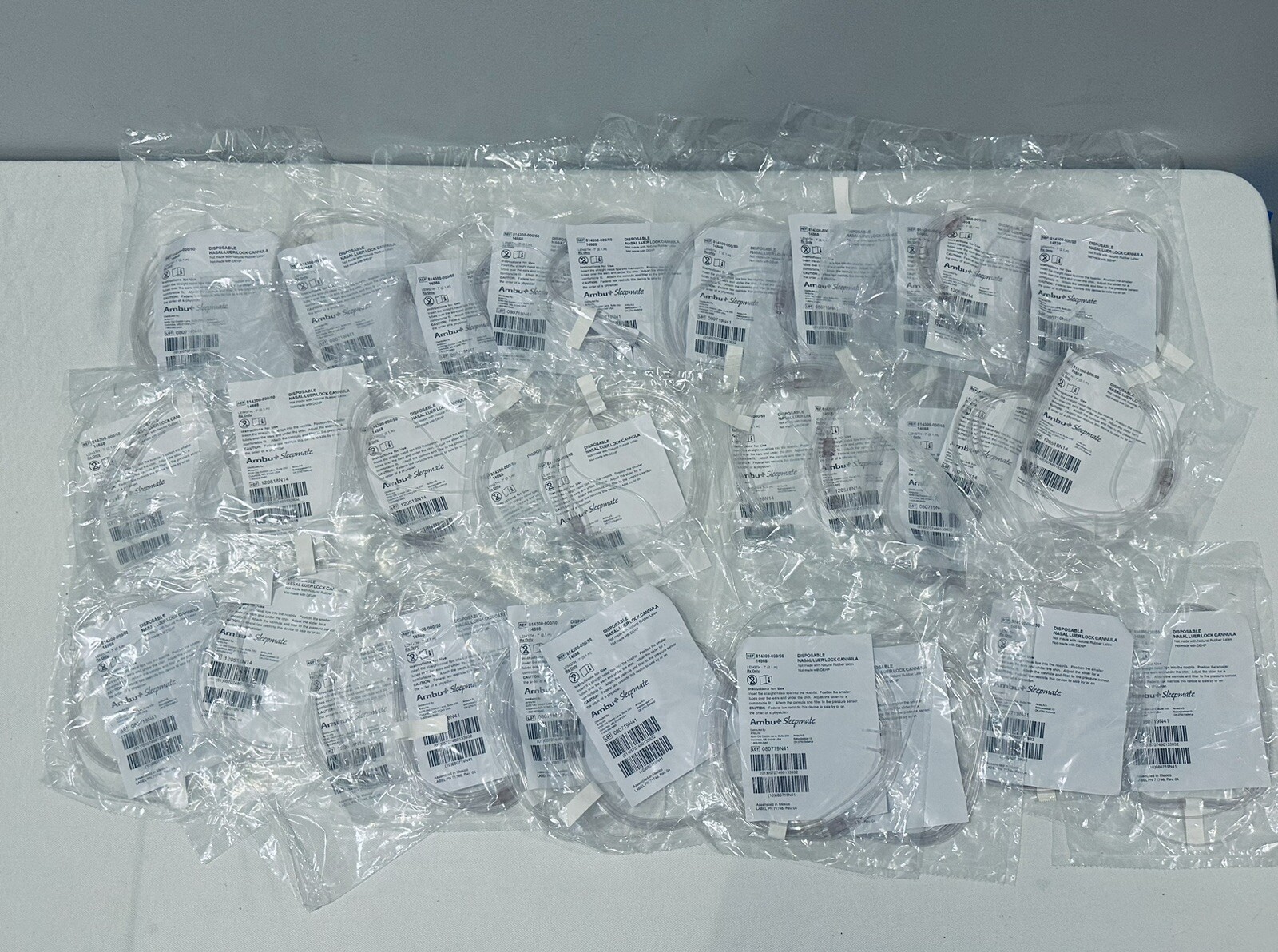 814300-000/50 - Ambu Sleepmate - Nasal Luer Lock Cannula - Lot of 30 - NEW