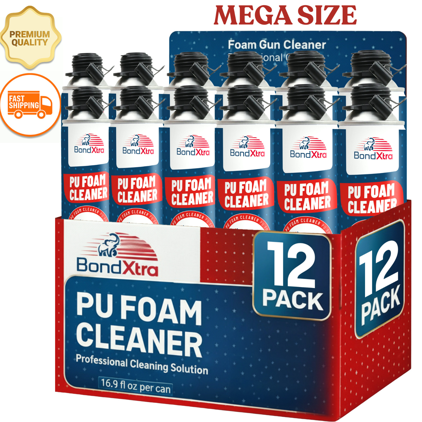 Spray Foam Gun cleaner 12x16.9 fl. oz Insulation Polyurethane Sealant Remover