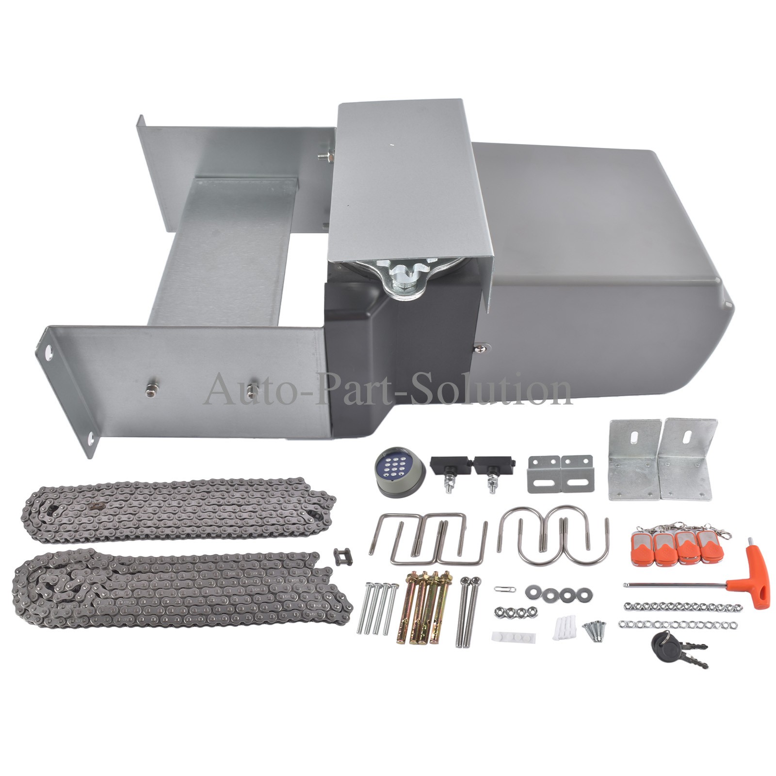 3300lbs Gate Operator Hardware Security System Kit Infrared Sensor APP Control