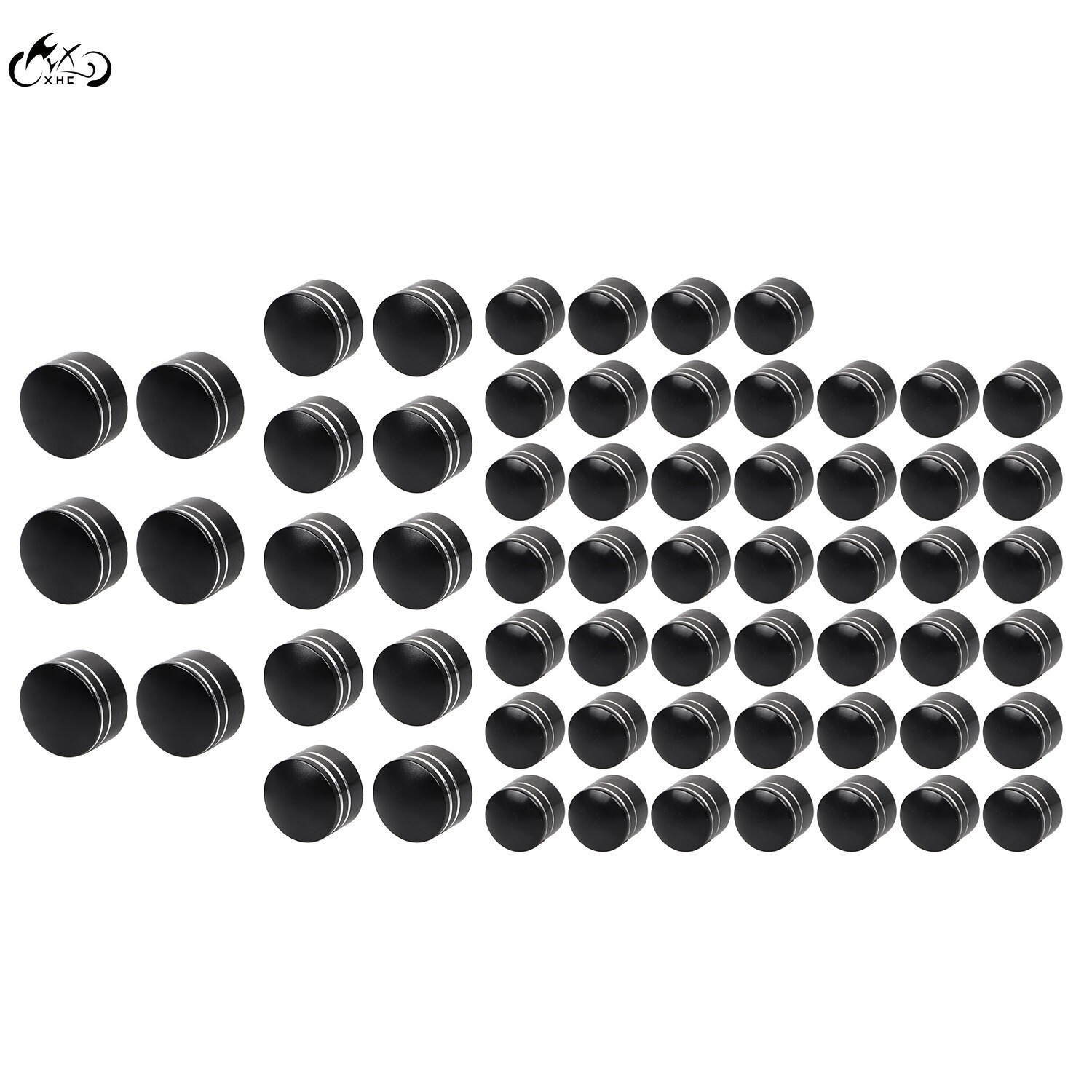 62X CNC Engine Bolt Cover Caps For Harley Road King FLHR Electra Glide FLHTCU