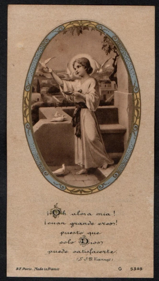 Holy card antique de Jesus Niño santino image pieuses estampa