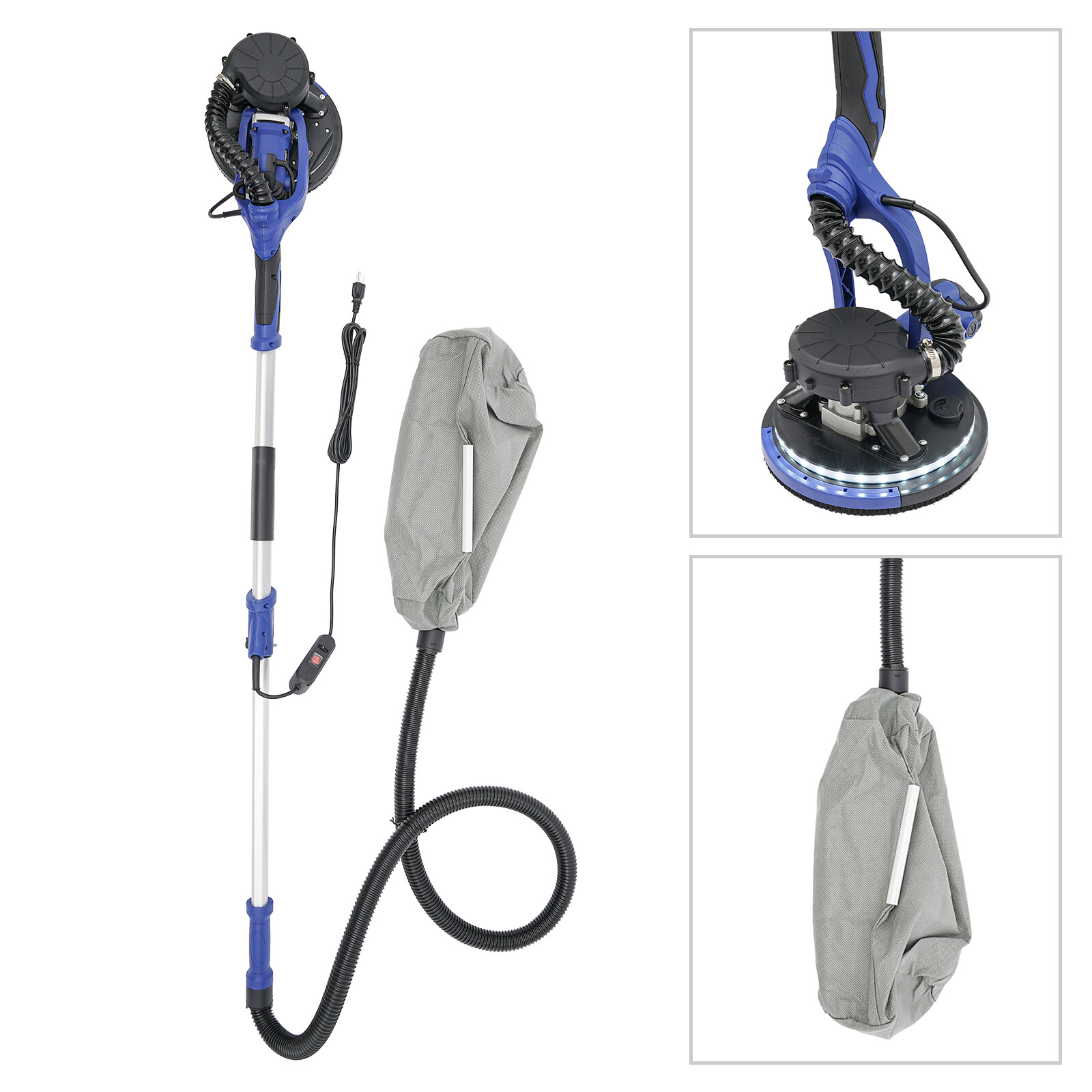Electric Ceiling Wall Sander 800-1800RPM Variable Speed Drywall Sanding Machine
