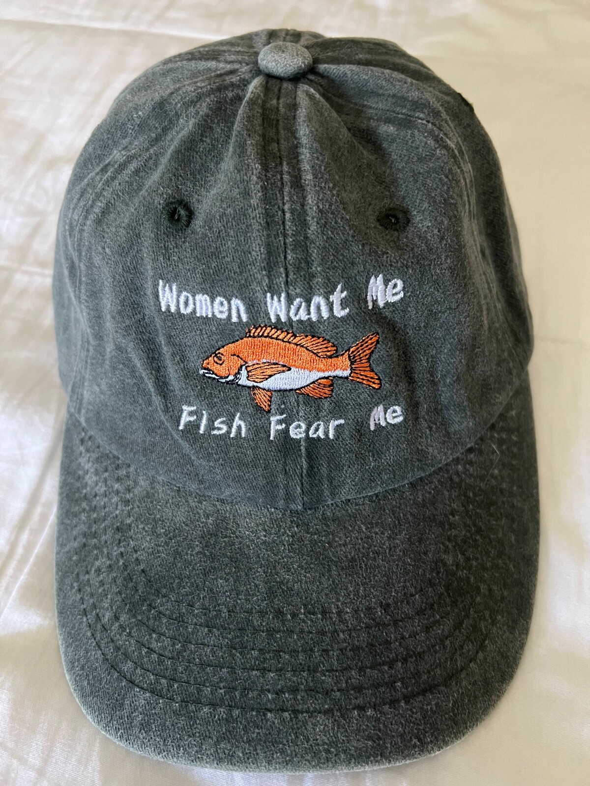 Women Want Me Fish Fear Me Fishing Baseball Hat Cap fly fishing